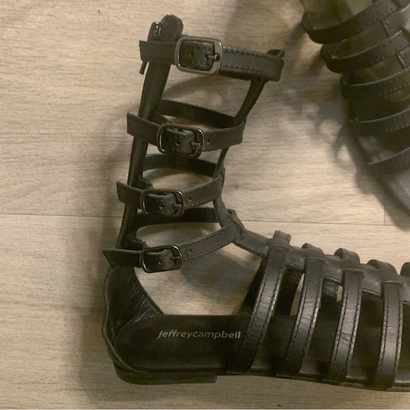 Jeffrey Campbell | TOP-2 black leather gladiator sandal (like new) - Picture 8 of 14
